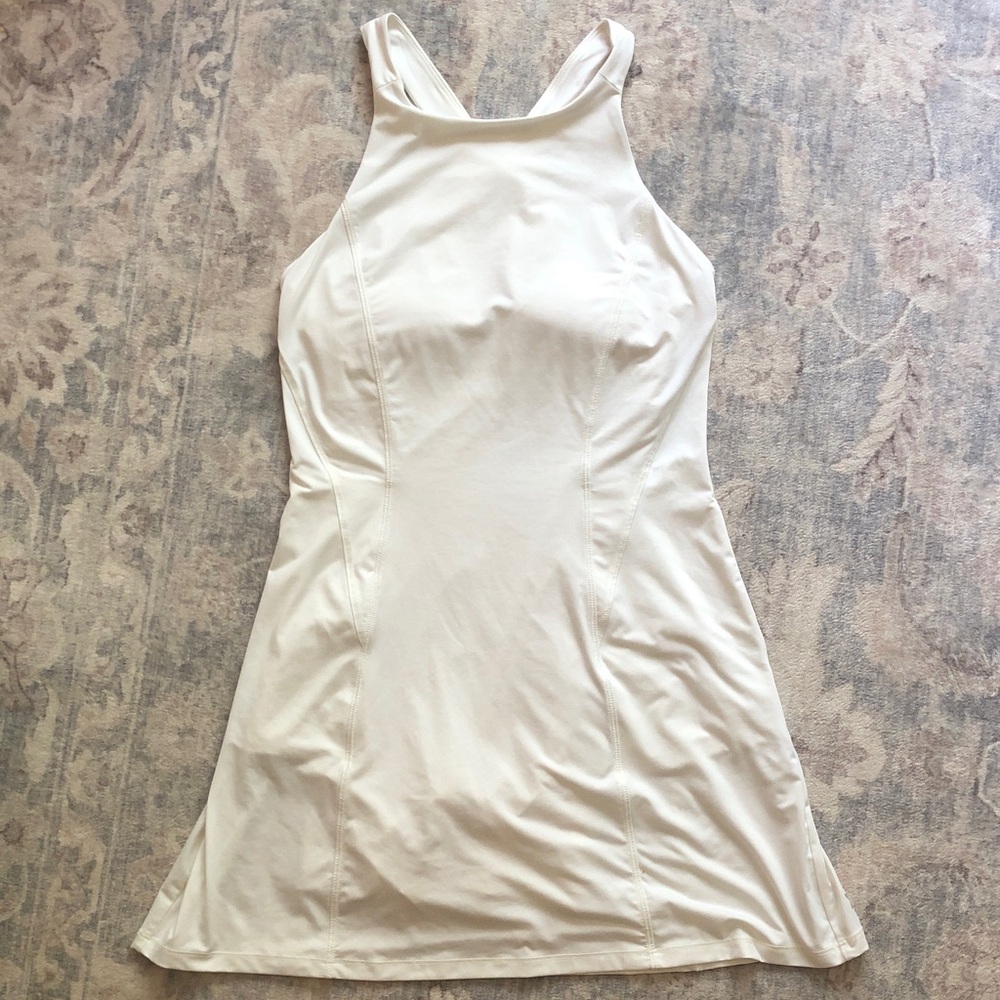 all in motion Cream Athletic Dress with High Neck
